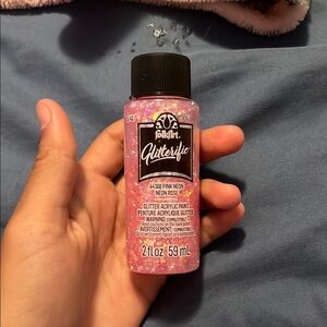 FolkArt Glitterific Pink Neon Acrylic Paint